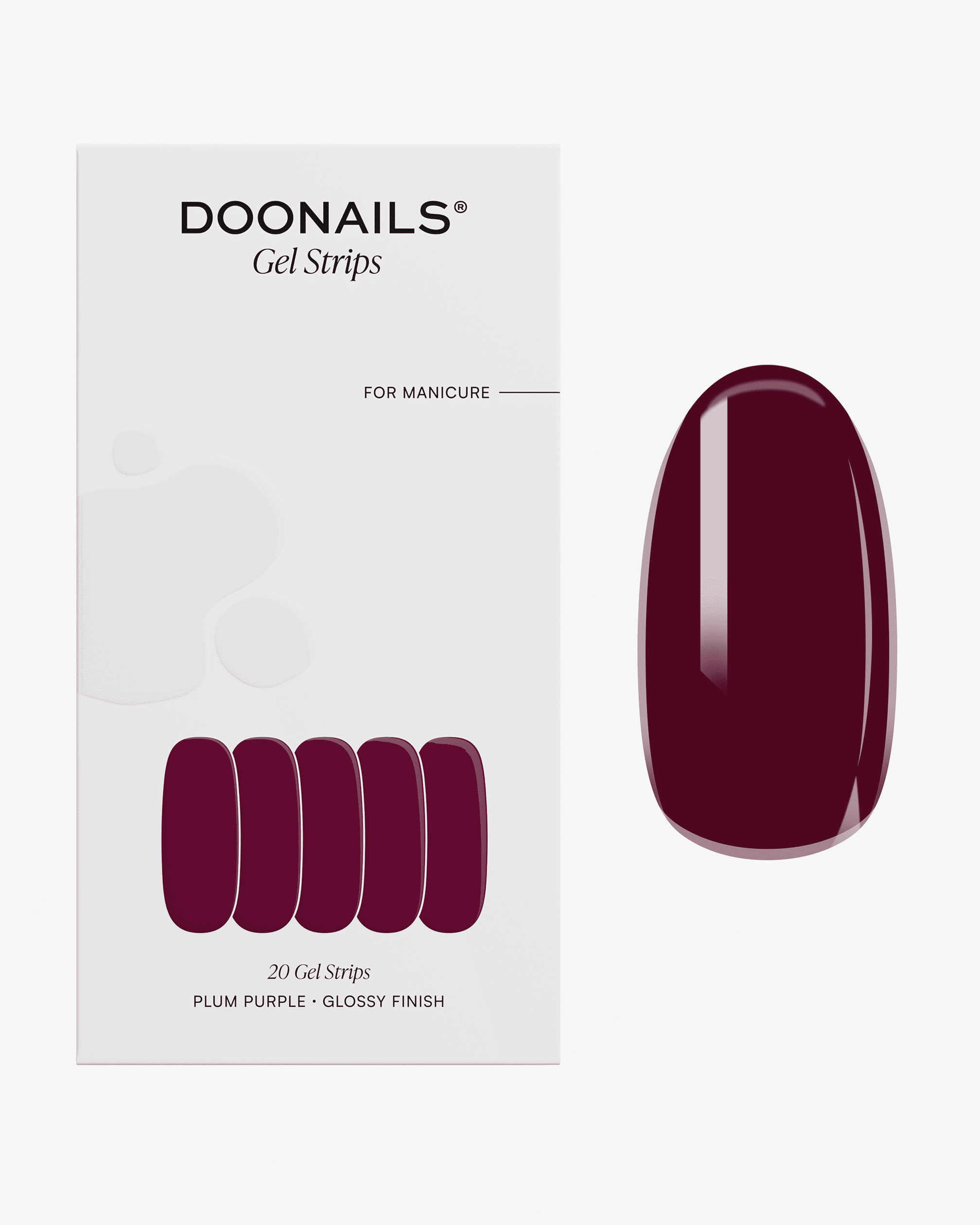 Plum Purple Gel Strips - Doonails US