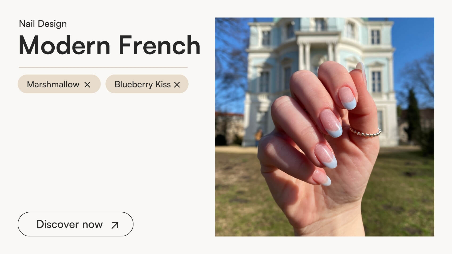 Modern French with Blueberry Kiss