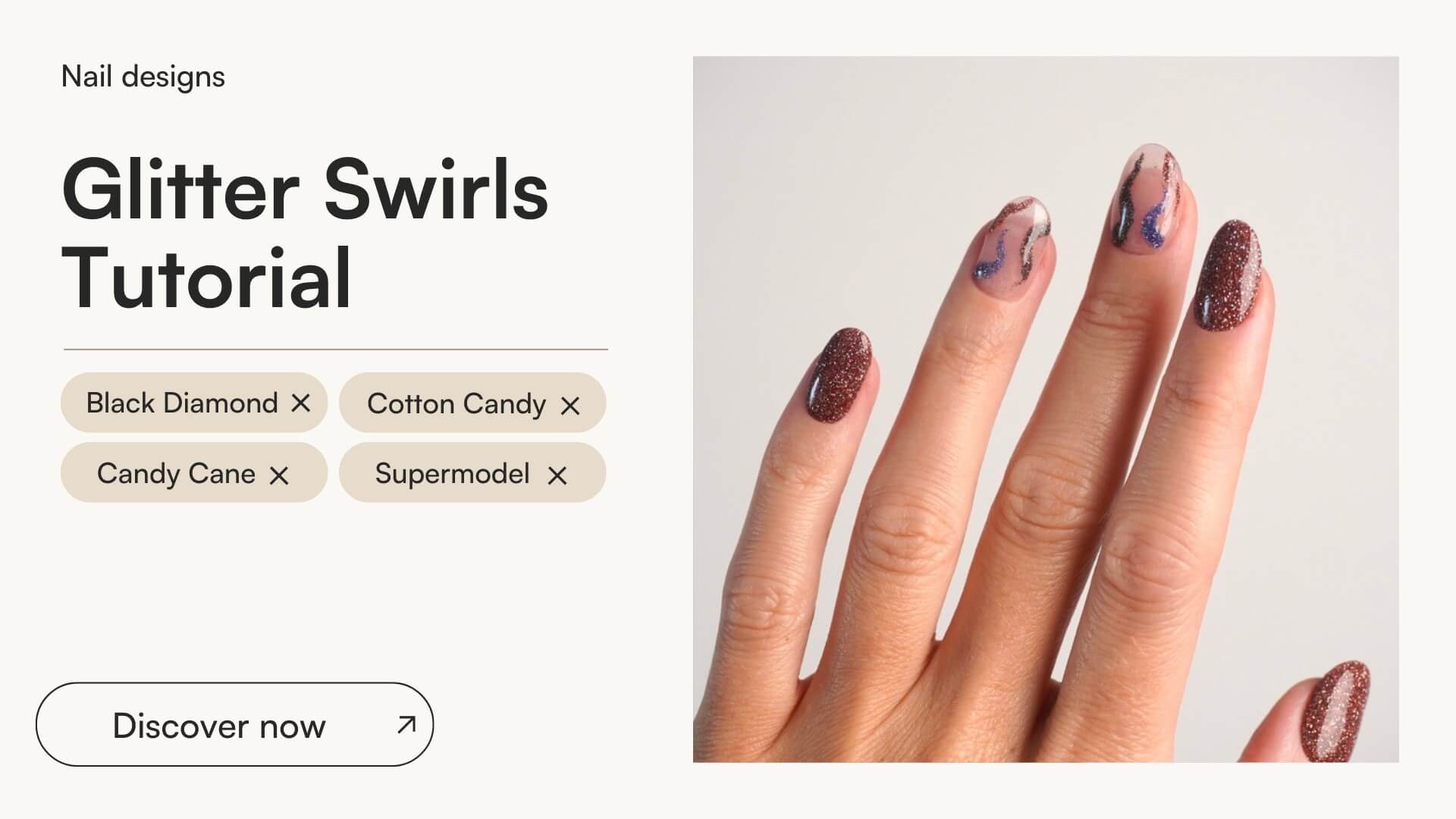 Glitter Swirls Tutorial - Doonails US