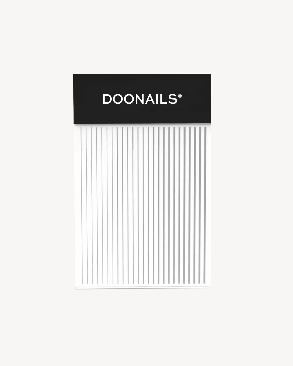 Lines Stickers - Silver Glitter