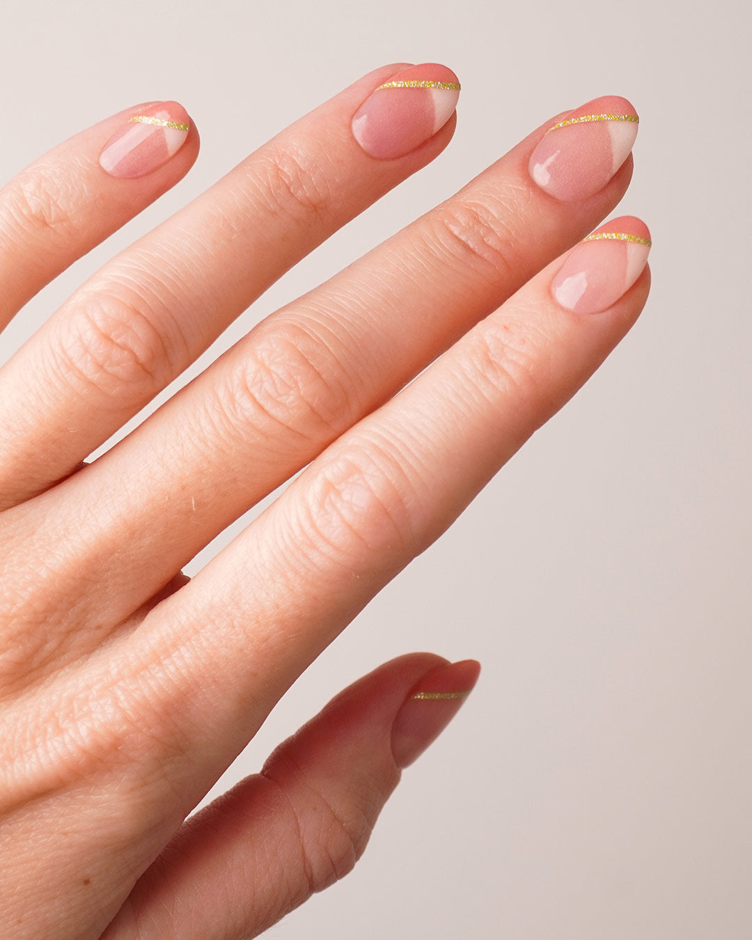 Lines Stickers - Gold Glitter