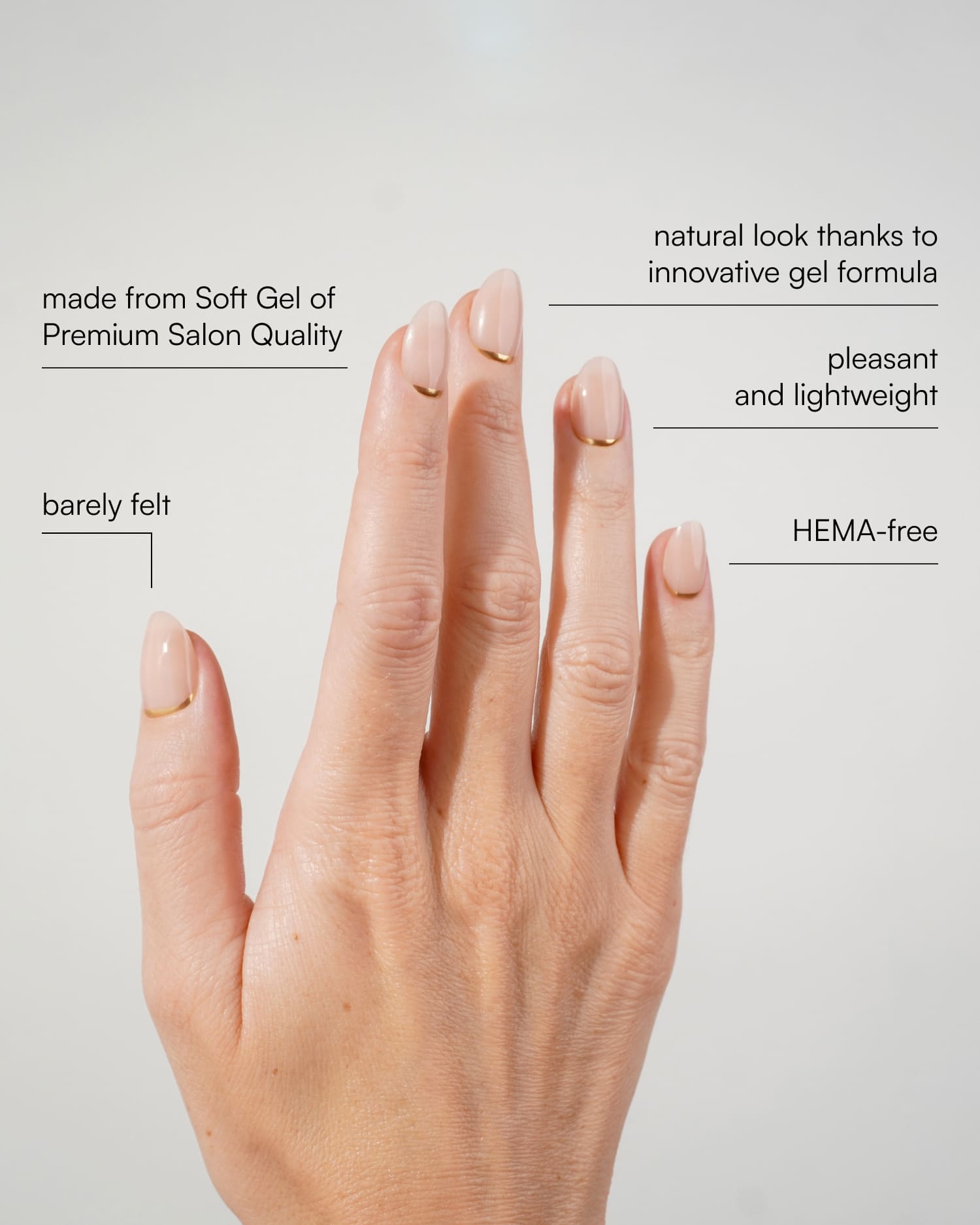 Popcorn Short Round Soft Gel Press Ons