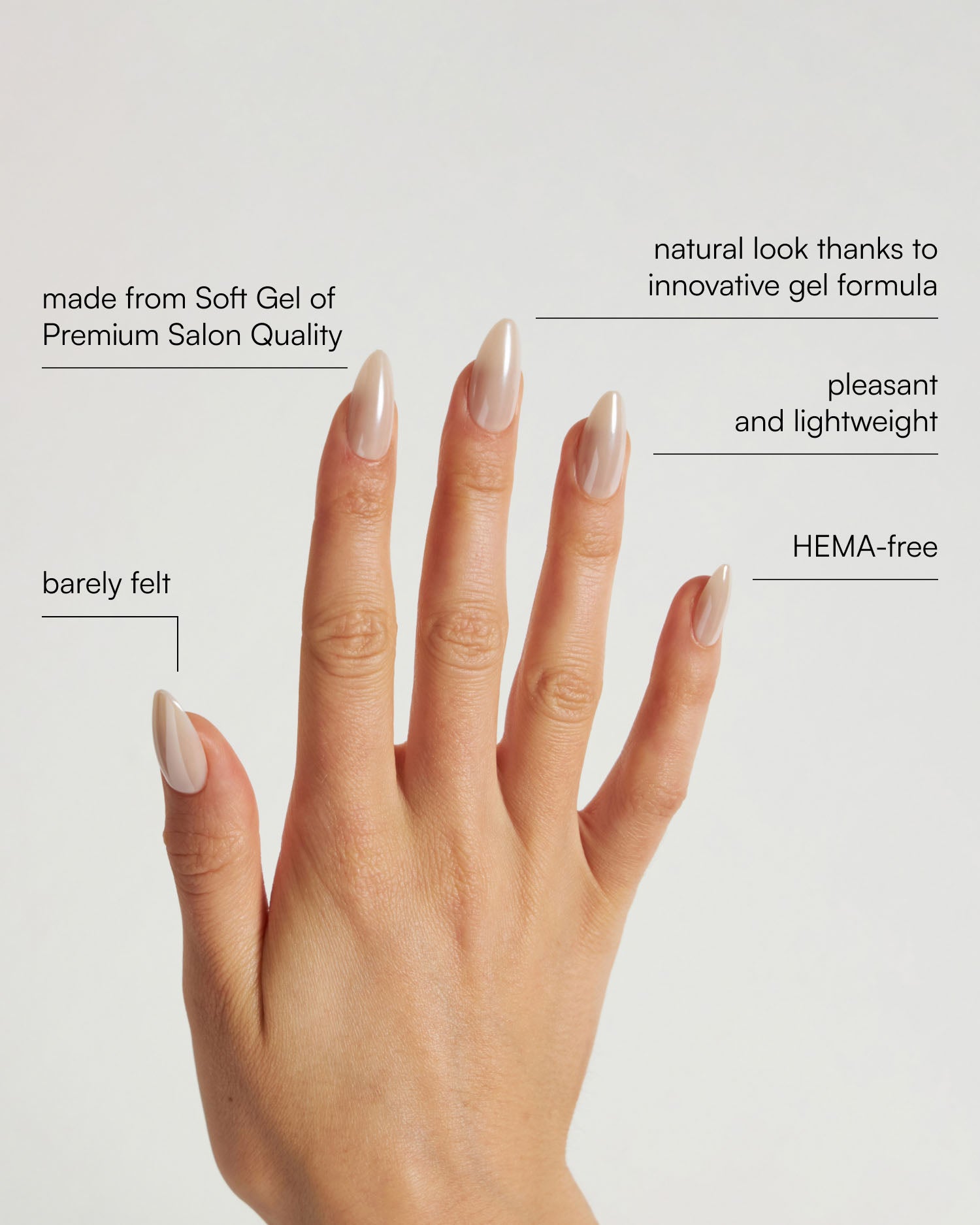Toffee Medium Almond Soft Gel Press Ons