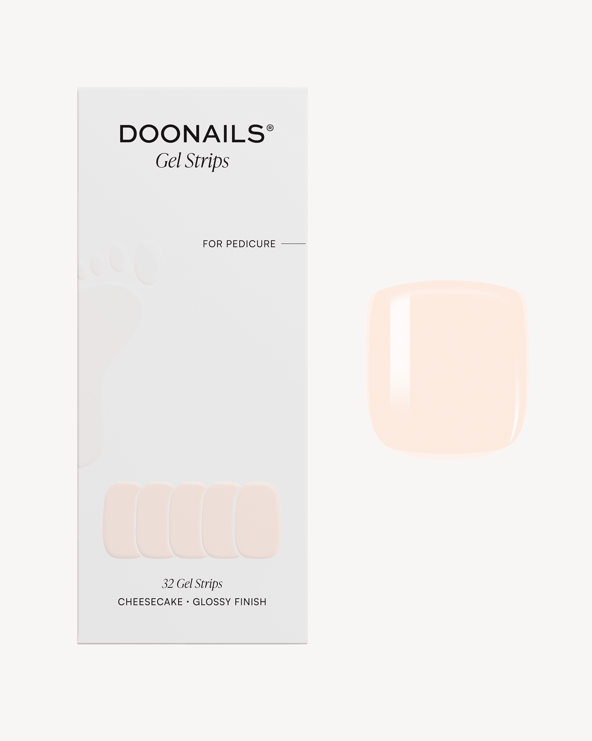 Cheesecake Pedicure Gel Strips