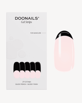 Black French Gel Strips - Doonails US