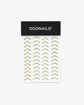 French Sticker - Gold Glitter - Doonails US