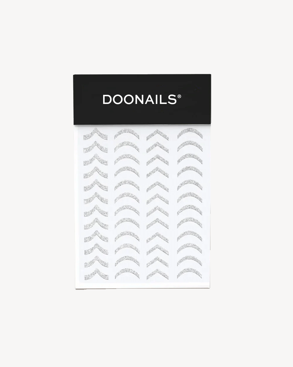 French Sticker - Silver Glitter - Doonails US