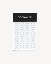 French Sticker - Silver Glitter - Doonails US