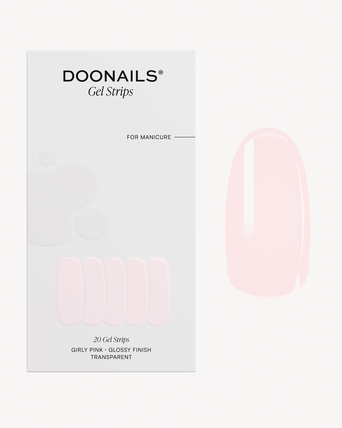 Girly Pink Gel Strips - Doonails US