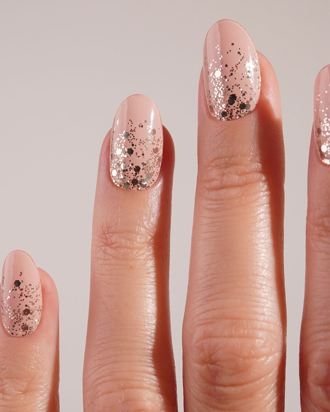 Gold Glitter Ombre Gel Strips - Doonails US