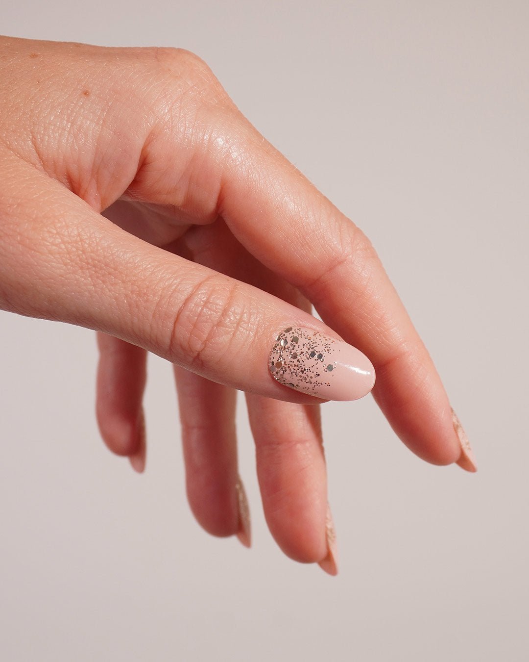 Gold Glitter Ombre Gel Strips - Doonails US