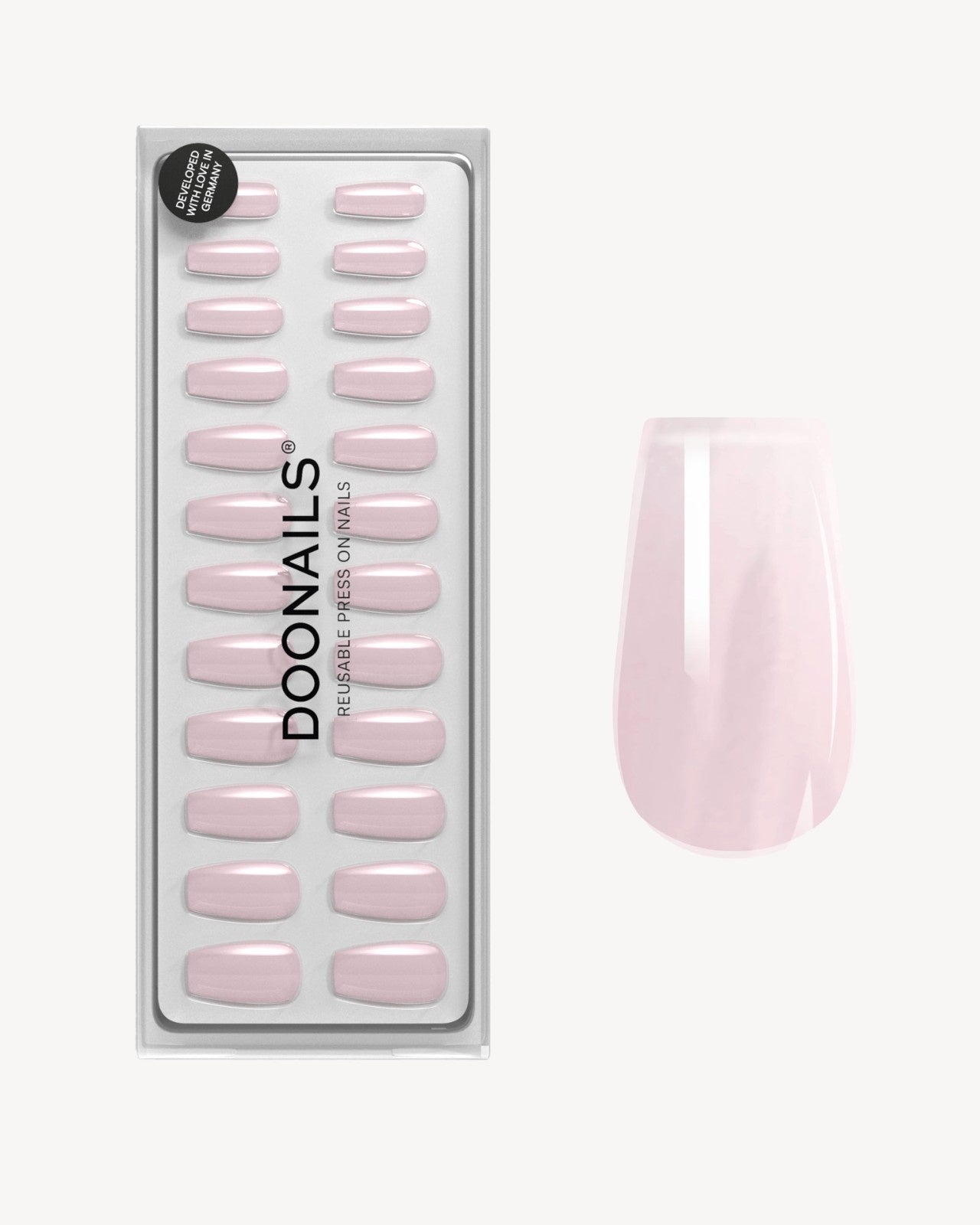 Jetset Short Coffin Soft Gel Press Ons - Doonails US