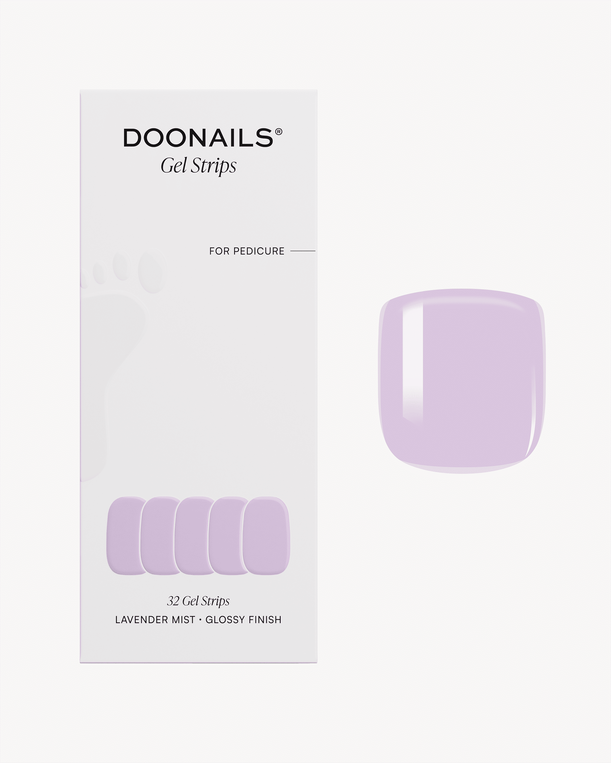Lavender Mist Pedicure Gel Strips - Doonails US
