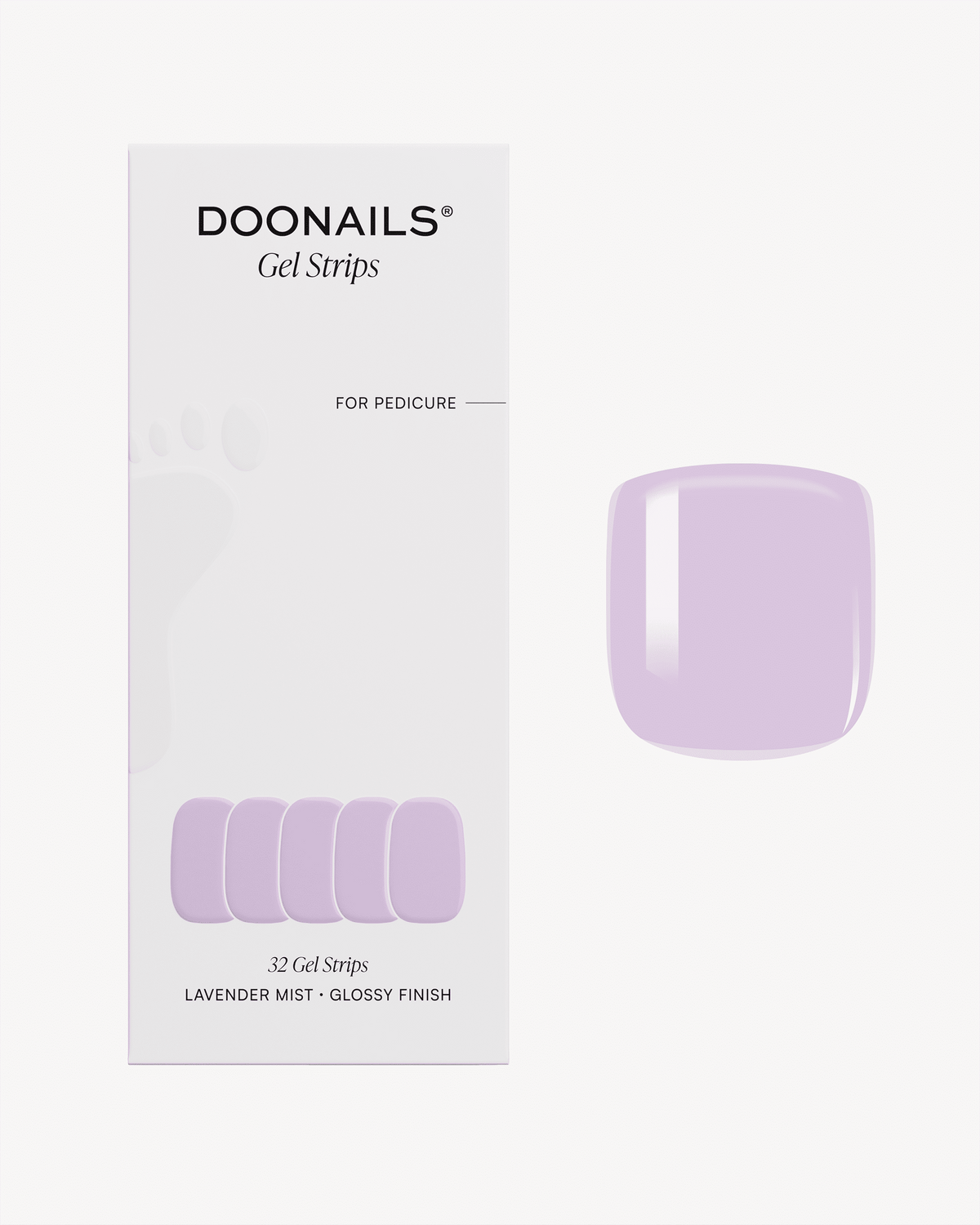 Lavender Mist Pedicure Gel Strips - Doonails US