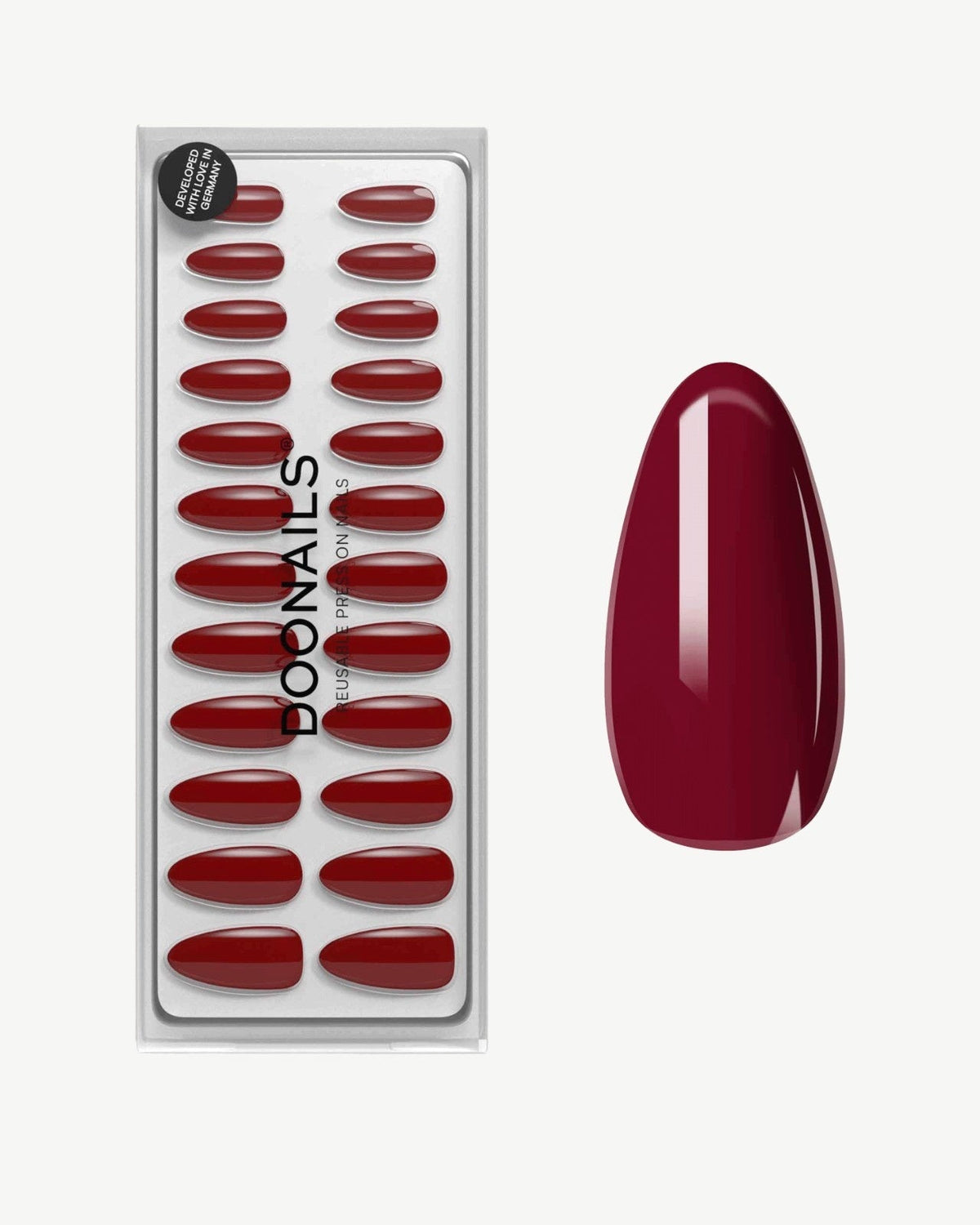 Love Paris Medium Almond Soft Gel Press Ons - Doonails US