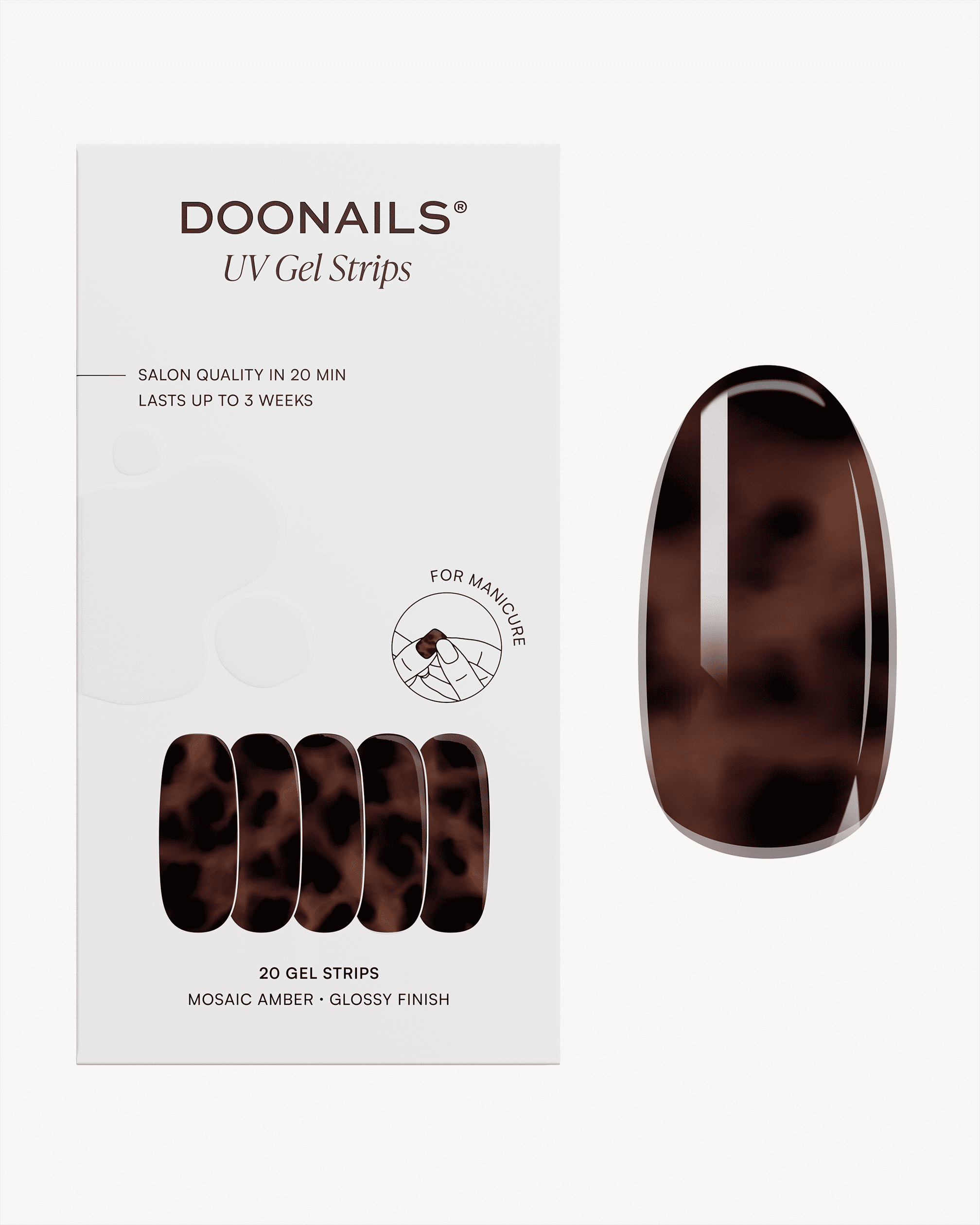 Mosaic Amber Gel Strips - Doonails US