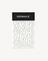 Nail Art Stickers - Gold Glitter - Doonails US