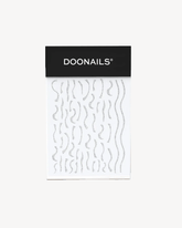 Nail Art Stickers - Silver Glitter - Doonails US