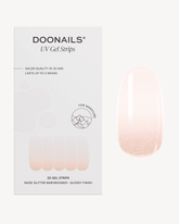 Nude Glitter Babyboomer Gel Strips - Doonails US