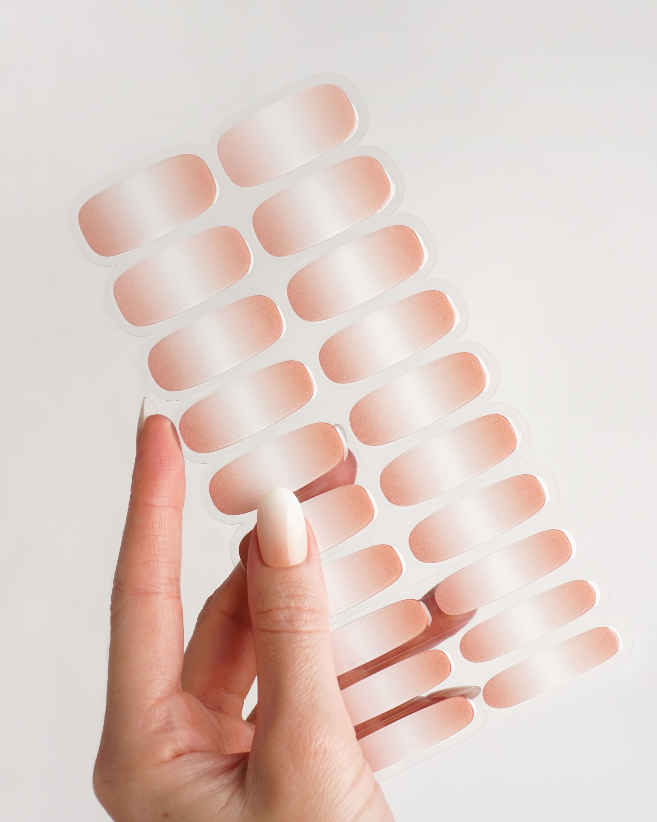 Nude Glitter Babyboomer Gel Strips - Doonails US