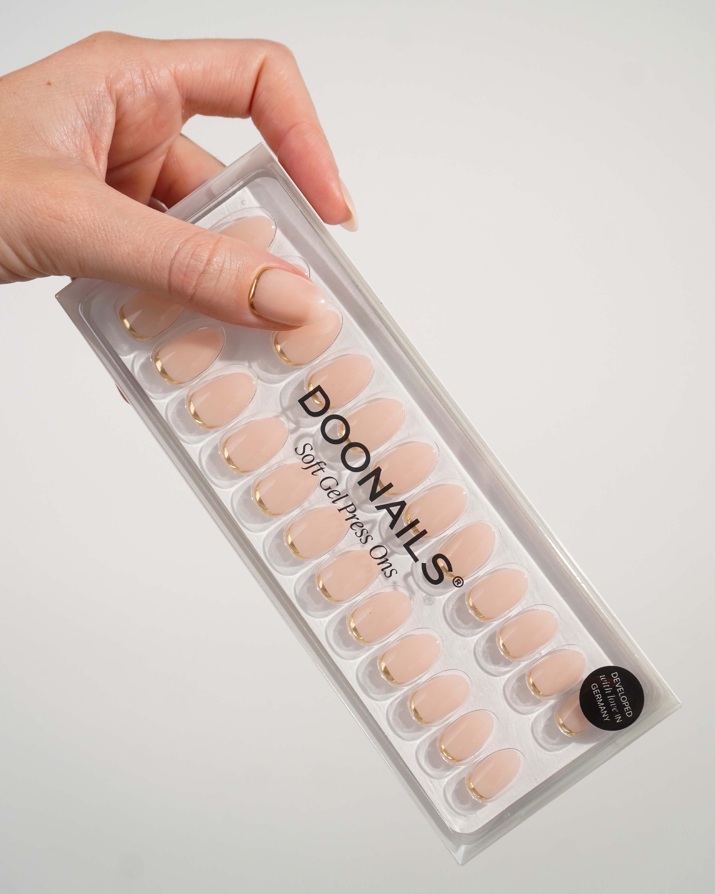 Popcorn Short Round Soft Gel Press Ons - Doonails US