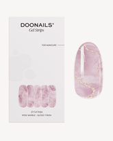 Rose Marble Gel Strips - Doonails US