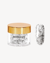 Silver Flakes Dipping Powder - Doonails US