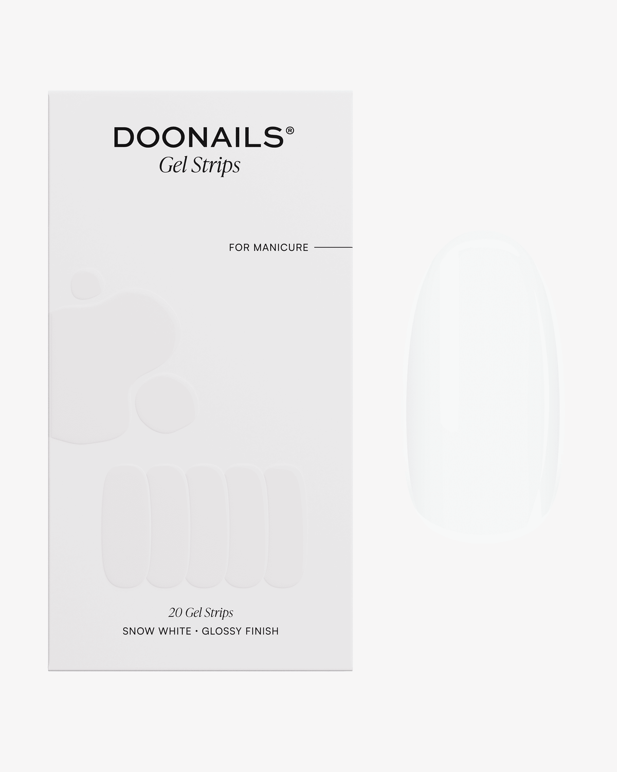 Snow White Gel Strips - Doonails US