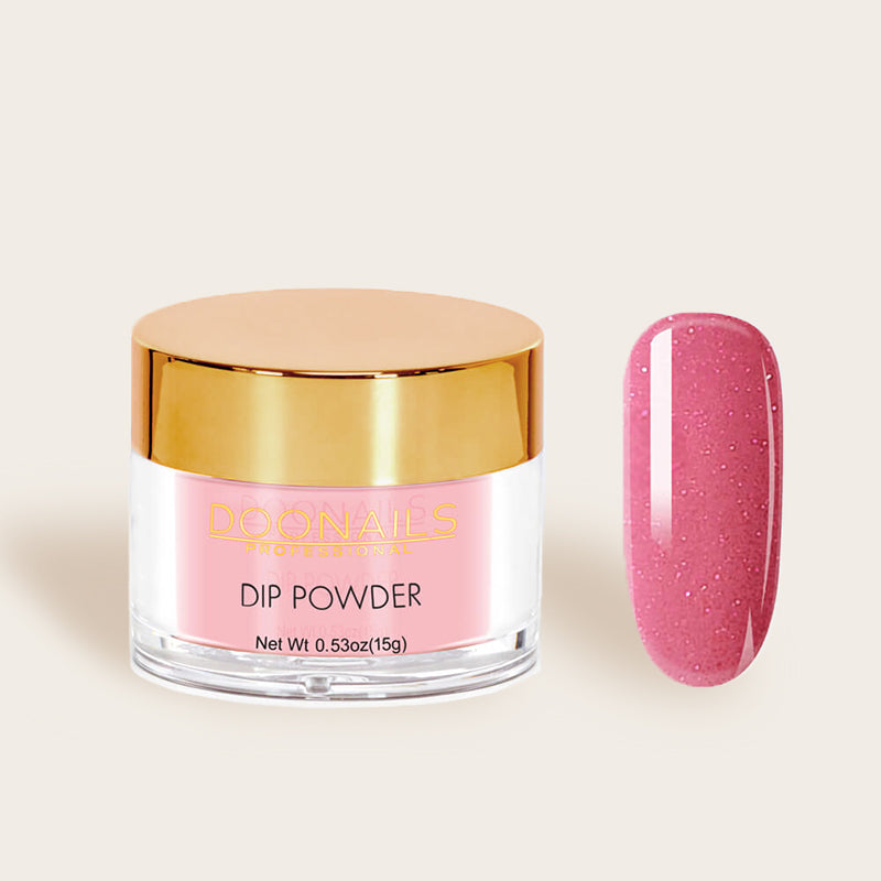 Doonails Nail Dip Powder Colour - Bubblegum Pink Glitter